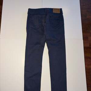 True Religion Rocco Relaxed Skinny Navy Blue Non Denim Pants